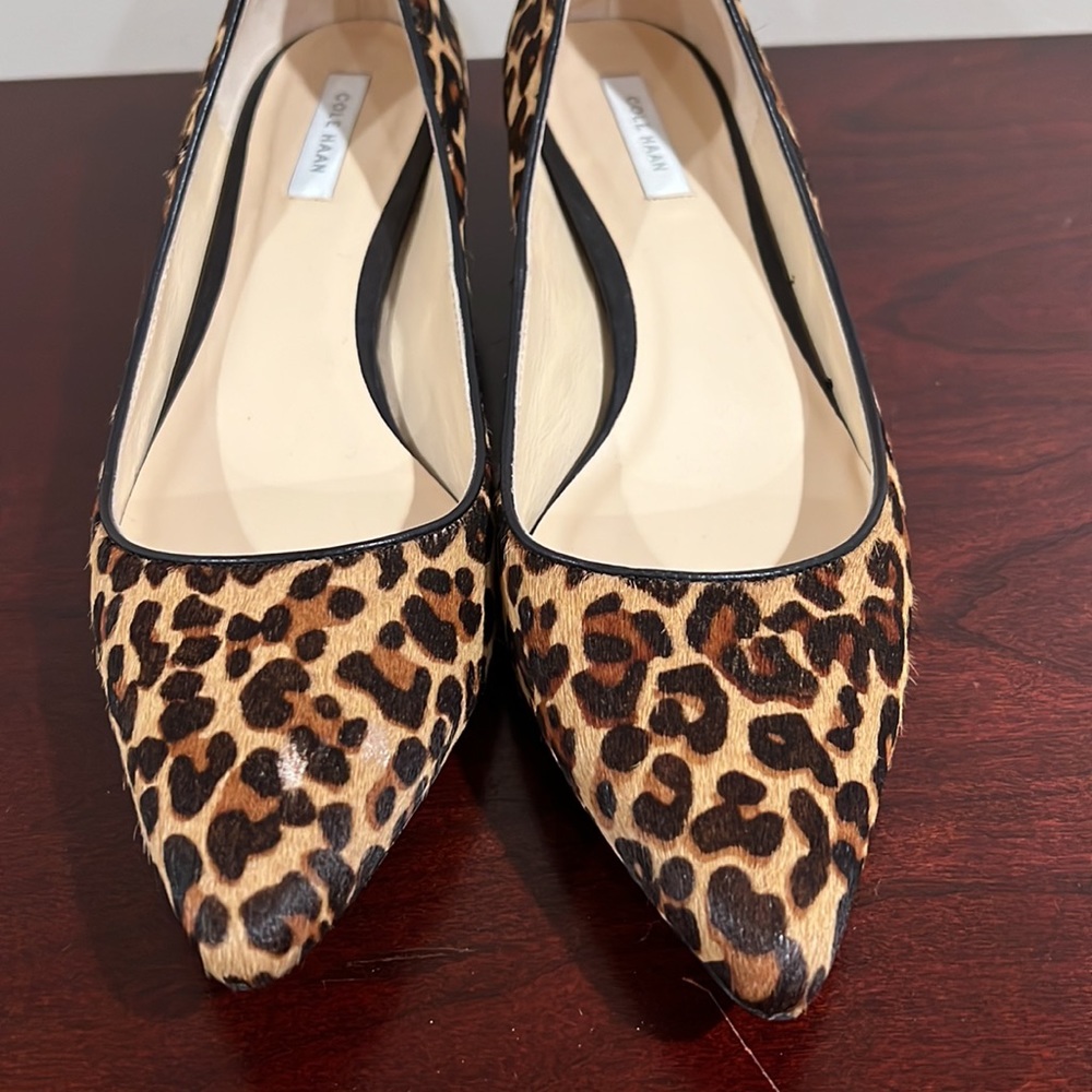 Cole Haan size 7.5 Women’s Cheetah Wedges - Picture 5 of 5